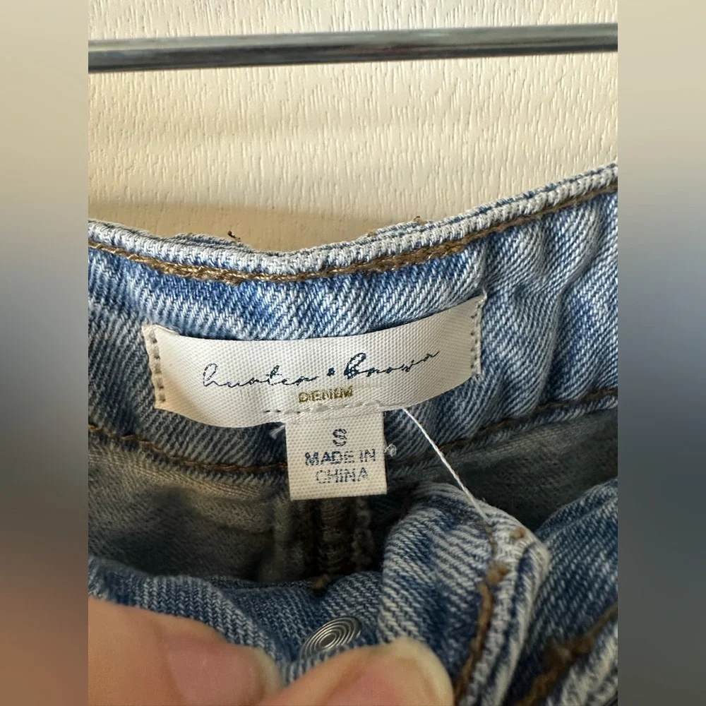(A63)Hunter & Brown | Classic Blue Denim Maxi Skirt